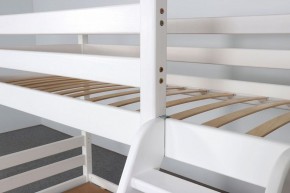 АДЕЛЬ Кровать двухъярусная с наклонной лестницей (белый) в Талице - talica.mebel-74.com | фото