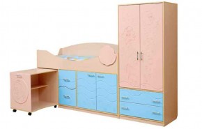 Набор мебели для детской Юниор -12.2 (700*1860) МДФ матовый в Талице - talica.mebel-74.com | фото