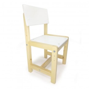 Детский растущий комплект стол и стул  Я САМ "Лофт" (Белый, Сосна) в Талице - talica.mebel-74.com | фото