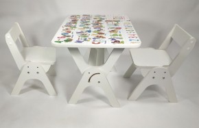 Детский растущий стол-парта и два стула Я САМ "Умка-Дуо" (Алфавит) в Талице - talica.mebel-74.com | фото