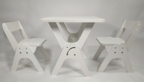 Детский растущий стол-парта и два стула Я САМ "Умка-Дуо" (Белый) в Талице - talica.mebel-74.com | фото