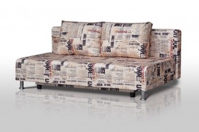 Диван-кровать Комфорт без подлокотников Принт "Gazeta" (2 подушки) в Талице - talica.mebel-74.com | фото