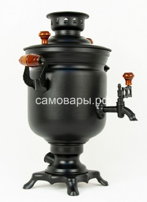 Электрический самовар "Черный Русский" матовая банка на 3 литра (Ограниченная серия) в Талице - talica.mebel-74.com | фото