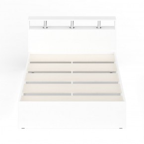 Камелия Кровать 1400, цвет белый, ШхГхВ 143,5х217х78,2 см., сп.м. 1400х2000 мм., без матраса, основание есть в Талице - talica.mebel-74.com | фото