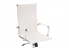 Компьютерное кресло Reus pu white / chrome в Талице - talica.mebel-74.com | фото