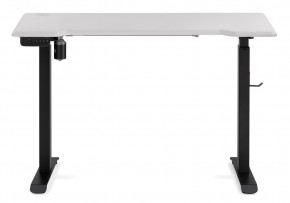 Компьютерный стол Маркос с механизмом подъема 120х75х75 белая шагрень / черный в Талице - talica.mebel-74.com | фото