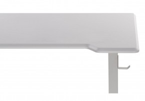 Компьютерный стол Маркос с механизмом подъема 120х75х75 белый / шагрень белая в Талице - talica.mebel-74.com | фото