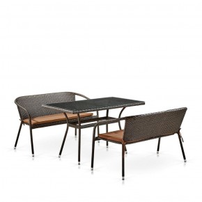 Комплект мебели из иск. ротанга T286A/S139A-W53 Brown в Талице - talica.mebel-74.com | фото