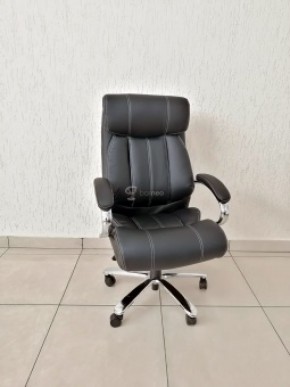 Кресло Barneo K-303 для руководителя (черная экокожа) в Талице - talica.mebel-74.com | фото