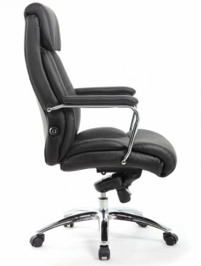 Кресло BRABIX PREMIUM "Phaeton EX-502" (кожа с компаньоном, хром, черное) 530882 в Талице - talica.mebel-74.com | фото