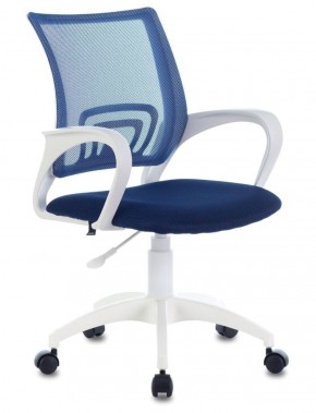 Кресло BRABIX "Fly MG-396W" (белый/темно-синее) 532399 в Талице - talica.mebel-74.com | фото