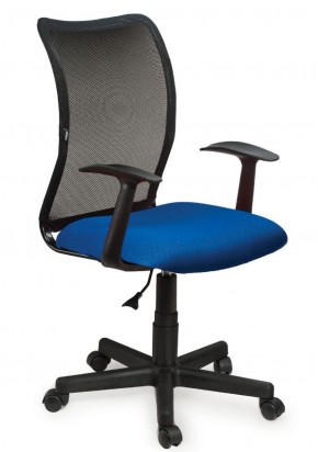 Кресло BRABIX "Spring MG-307", с подлокотниками, комбинированное синее/черное TW, 531404 в Талице - talica.mebel-74.com | фото