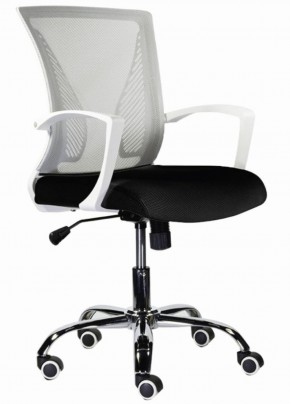 Кресло BRABIX "Wings MG-306" (пластик белый, хром, сетка, серое/черное) 532010 в Талице - talica.mebel-74.com | фото