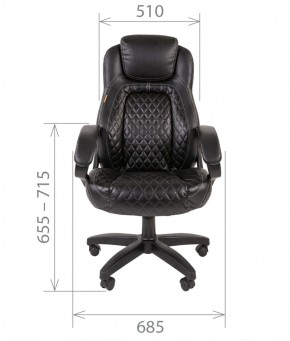 Кресло для руководителя  CHAIRMAN 432 (Экокожа черная) в Талице - talica.mebel-74.com | фото