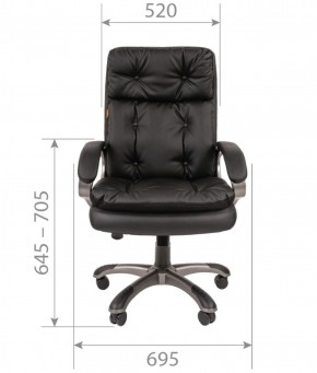 Кресло для руководителя  CHAIRMAN 442 (экокожа черная) в Талице - talica.mebel-74.com | фото