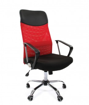 Кресло для руководителя CHAIRMAN 610 N (15-21 черный/сетка красный) в Талице - talica.mebel-74.com | фото