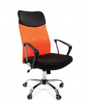 Кресло для руководителя CHAIRMAN 610 N (15-21 черный/сетка оранжевый) в Талице - talica.mebel-74.com | фото