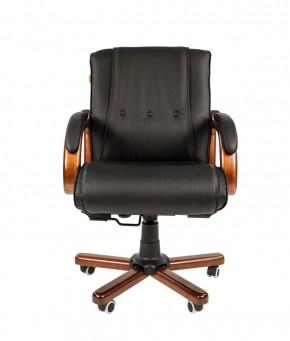 Кресло для руководителя CHAIRMAN  653 М (Кожа) Черное в Талице - talica.mebel-74.com | фото