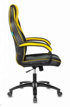 Кресло игровое Бюрократ VIKING 2 AERO YELLOW черный/желтый в Талице - talica.mebel-74.com | фото