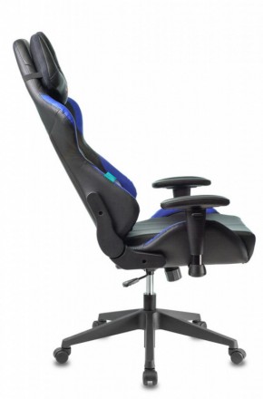 Кресло игровое Бюрократ VIKING 5 AERO BLUE черный/синий в Талице - talica.mebel-74.com | фото