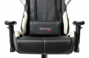 Кресло игровое Бюрократ VIKING 5 AERO WHITE черный/белый в Талице - talica.mebel-74.com | фото