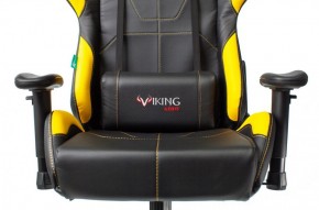 Кресло игровое Бюрократ VIKING 5 AERO YELLOW черный/желтый в Талице - talica.mebel-74.com | фото