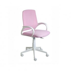 Кресло Ирис White сетка/ткань розовая в Талице - talica.mebel-74.com | фото