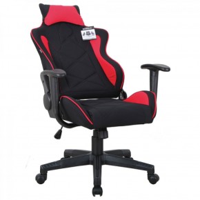 Кресло компьютерное BRABIX GT Racer GM-101 + подушка (ткань) черное/красное (531820) в Талице - talica.mebel-74.com | фото