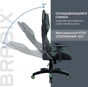 Кресло компьютерное BRABIX "GT Carbon GM-120" (черное/зеленое) 531929 в Талице - talica.mebel-74.com | фото