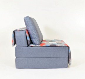 Кресло-кровать бескаркасное Харви (серый-геометрия слейт) в Талице - talica.mebel-74.com | фото