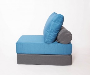 Кресло-кровать-пуф бескаркасное Прайм (синий-графит (Ф)) в Талице - talica.mebel-74.com | фото