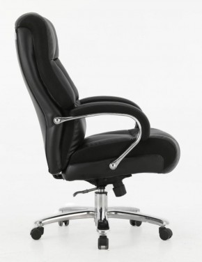 Кресло офисное BRABIX PREMIUM "Bomer HD-007" (рециклированная кожа, хром, черное) 531939 в Талице - talica.mebel-74.com | фото