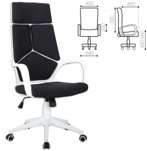 Кресло офисное BRABIX PREMIUM "Prime EX-515" (пластик белый, ткань, черное) 531812 в Талице - talica.mebel-74.com | фото