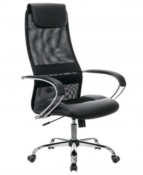 Кресло офисное BRABIX PREMIUM "Stalker EX-608 CH" (хром, ткань-сетка/кожзам, черное) 532091 в Талице - talica.mebel-74.com | фото