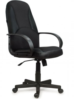 Кресло офисное BRABIX "City EX-512" (кожзам черный, ткань черная) 531407 в Талице - talica.mebel-74.com | фото