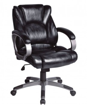 Кресло офисное BRABIX "Eldorado EX-504", экокожа, черное, 530874 в Талице - talica.mebel-74.com | фото