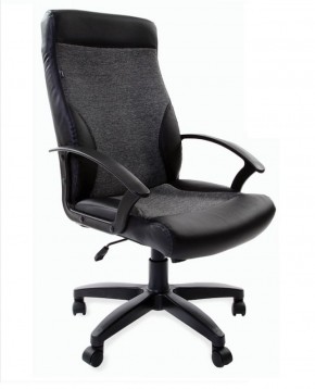 Кресло офисное BRABIX "Trust EX-535" (экокожа/черная/ткань серая) 531383 в Талице - talica.mebel-74.com | фото