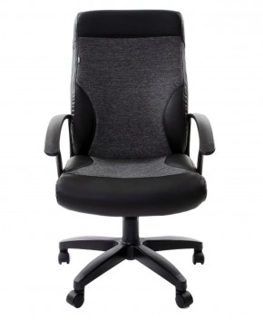 Кресло офисное BRABIX "Trust EX-535" (экокожа/черная/ткань серая) 531383 в Талице - talica.mebel-74.com | фото