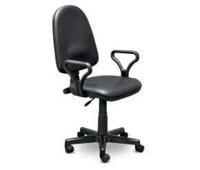 Кресло офисное Престиж+ (черный кожзам PV-1) г/п 140/ПВМ/ гольф в Талице - talica.mebel-74.com | фото