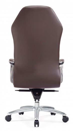 Кресло руководителя Бюрократ _AURA/BROWN коричневый в Талице - talica.mebel-74.com | фото