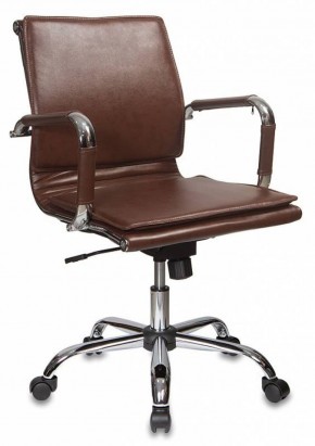 Кресло руководителя Бюрократ CH-993-LOW/BROWN коричневый в Талице - talica.mebel-74.com | фото