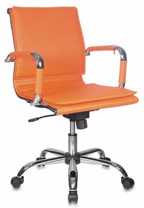 Кресло руководителя Бюрократ CH-993-LOW/ORANGE оранжевый в Талице - talica.mebel-74.com | фото