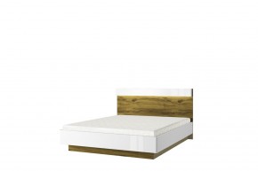 Кровать 160 с подъемником, TORINO, цвет белый/Дуб наварра в Талице - talica.mebel-74.com | фото