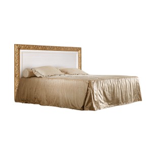 Кровать 2-х спальная (1,4 м)Тиффани штрих-лак/золото с подъемным механизмом (ТФКР140-2[7]) в Талице - talica.mebel-74.com | фото