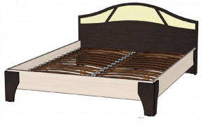 ВЕРОНА Кровать 1600 с основанием (Венге/Анкор светлый) в Талице - talica.mebel-74.com | фото