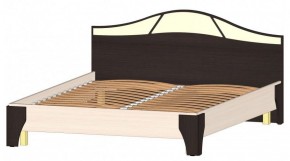 ВЕРОНА Кровать 1600 с основанием (Венге/Анкор светлый) в Талице - talica.mebel-74.com | фото