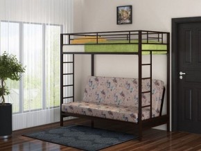 Кровать двухъярусная с диваном "Мадлен" (Коричневый/Бежевый) в Талице - talica.mebel-74.com | фото