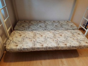 Кровать двухъярусная с диваном "Мадлен" (Коричневый/Бежевый) в Талице - talica.mebel-74.com | фото