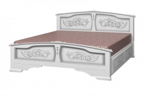 ЕЛЕНА Кровать из массива 1400 с 2-мя ящиками  в Талице - talica.mebel-74.com | фото