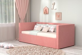 Кровать с ПМ (арт.030) (с/м 900*2000мм) (б/матр), ткань розовая в Талице - talica.mebel-74.com | фото